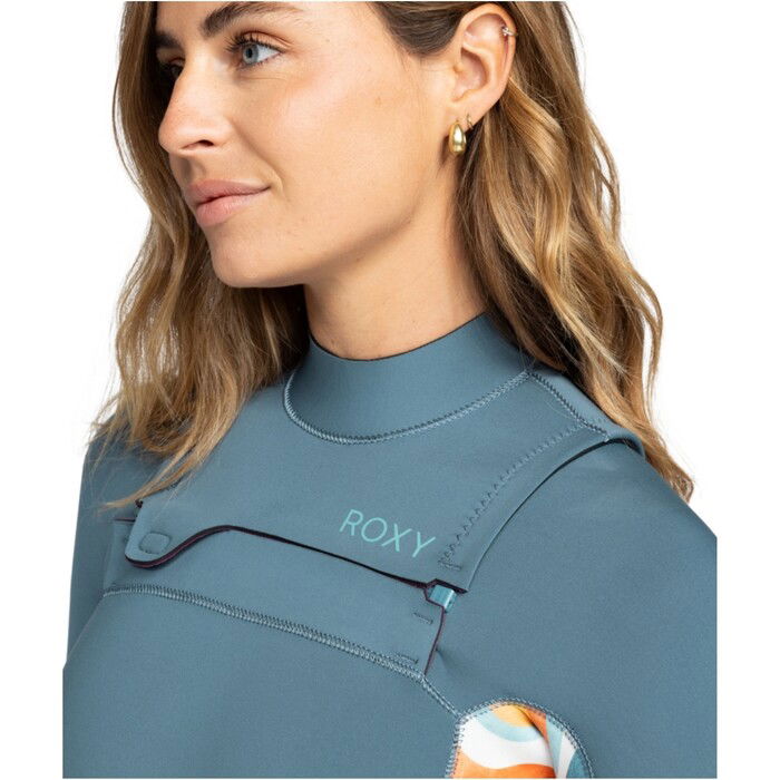 2024 Roxy Mujer Swell Series 3/2mm Chest Zip Neopreno ERJW103122 - Starglazer